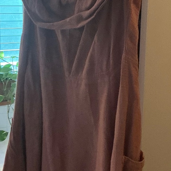 REFORMATION  “Adriel” linen midi dress -DUSTY ROSE color, sz 10 - Picture 4 of 6